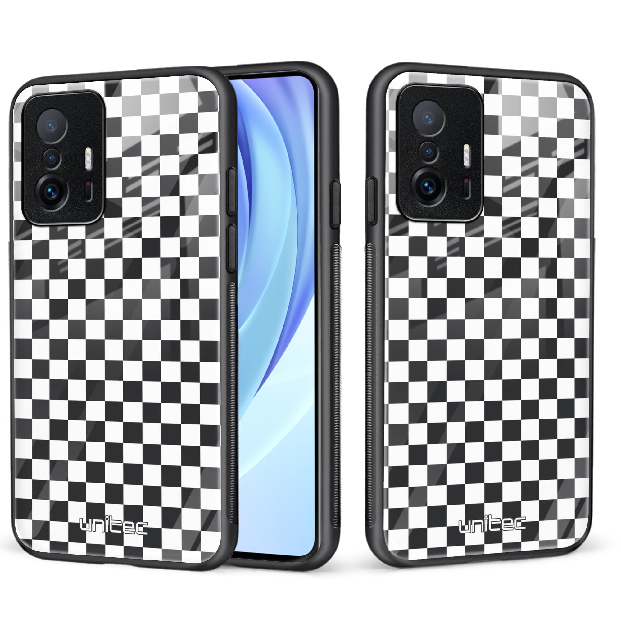 Xiaomi 11T 5G Unitec skyddsskal, svart och vitt