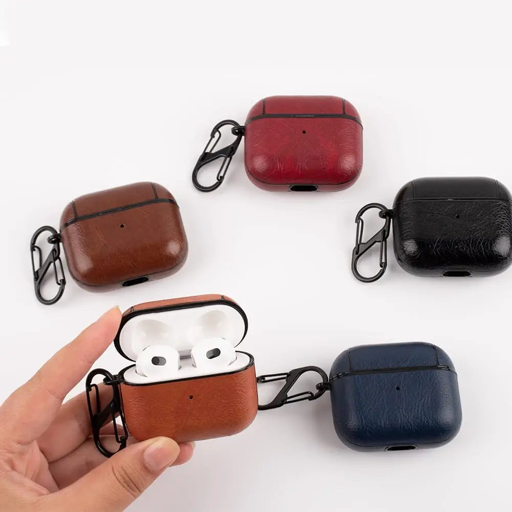AirPods 3 Suojakuori Nahka - Vaalean ruskea
