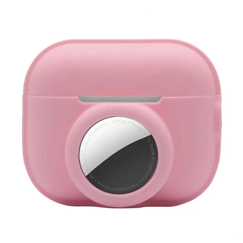 AirPods Pro 2 Silikonikotelo AirTag Pidikkeellä - Pinkki