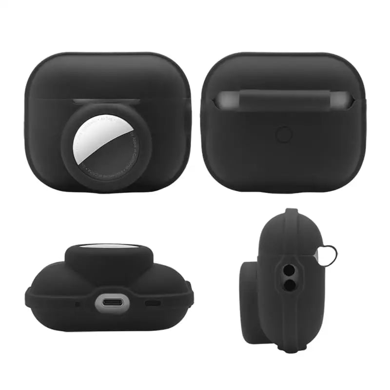 AirPods Pro 2 Silikonikotelo AirTag Pidikkeellä - Viinin punainen