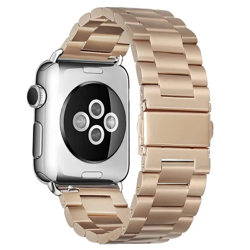 Apple Watch 38 / 40 / 41 mm Ranneke - ruostumaton teräs - Roosakulta
