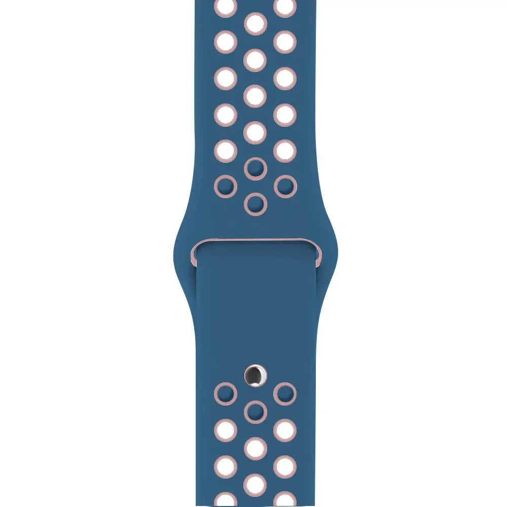 Apple Watch 38 / 40 / 41 mm Urheiluranneke - S/M - Sininen/Pinkki