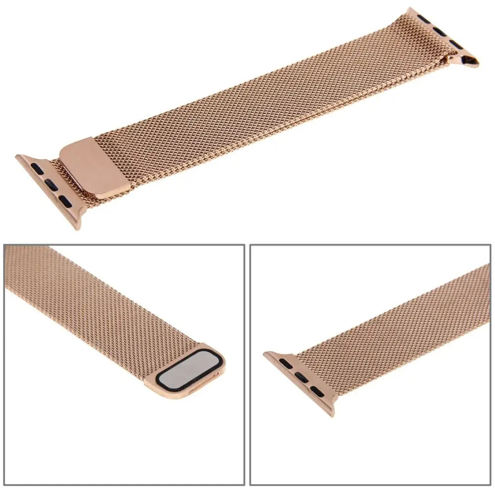 Apple Watch 38 / 40 / 41 mm Magneettinen Teräsranneke - Ruusukulta