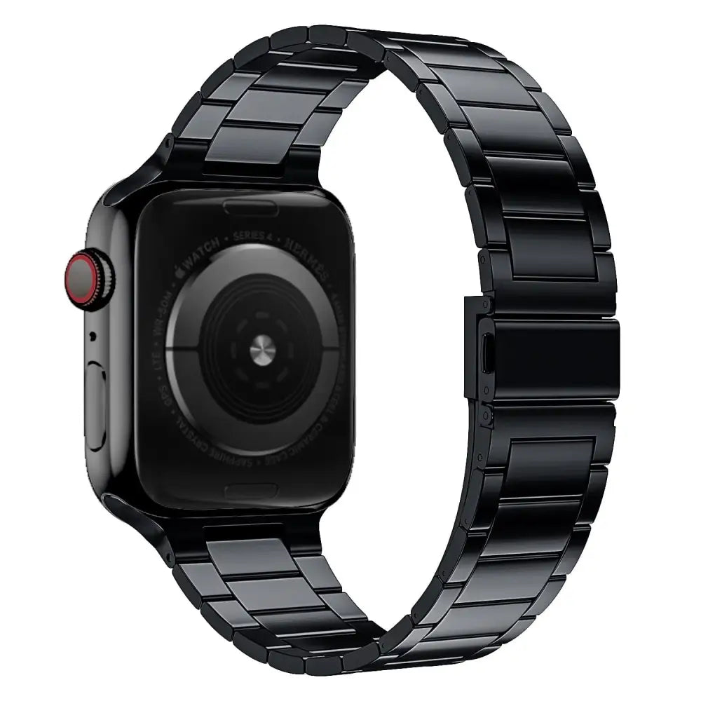 Apple Watch 38 / 40 / 41 mm Ranneke - ruostumaton teräs - Musta