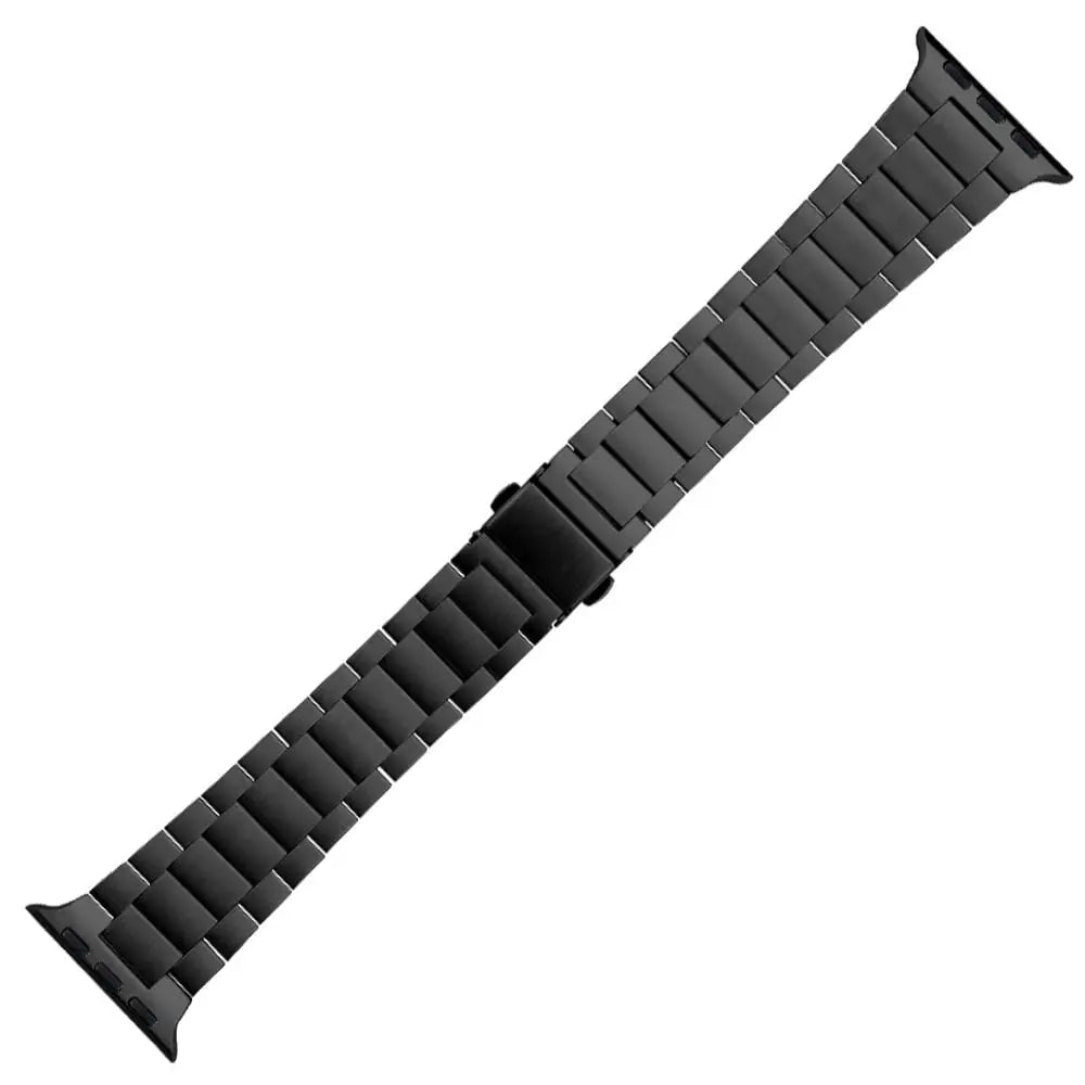 Apple Watch 38 / 40 / 41 mm Ranneke - ruostumaton teräs - Musta