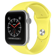 Apple Watch 38 / 40 / 41 mm Silikoniranneke - S/M - Keltainen