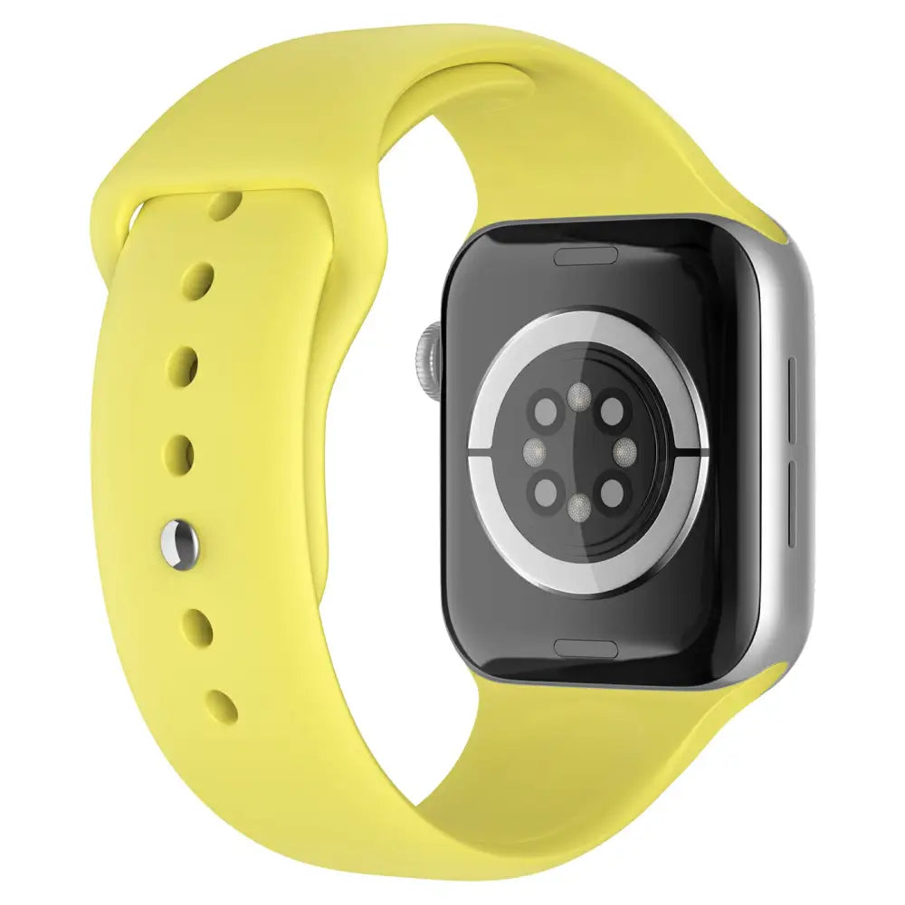 Apple Watch 38 / 40 / 41 mm Silikoniranneke - S/M - Keltainen