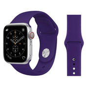 Apple Watch 38 / 40 / 41 mm Silikoniranneke - S/M - Violetti