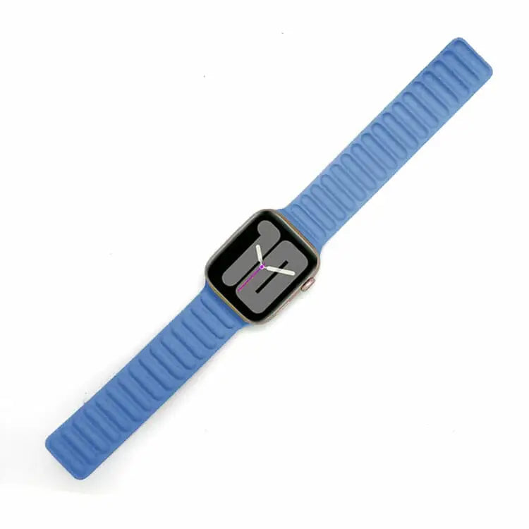 Apple Watch 42 / 44 / 45 mm Magneettinen Nahkaranneke - Sininen