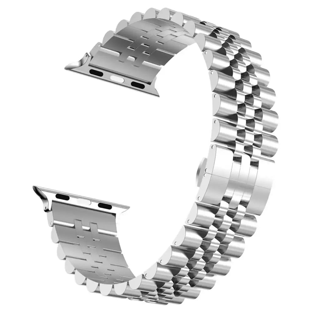 Apple Watch 42 / 44 / 45 mm Metallinen ranneke - Hopea