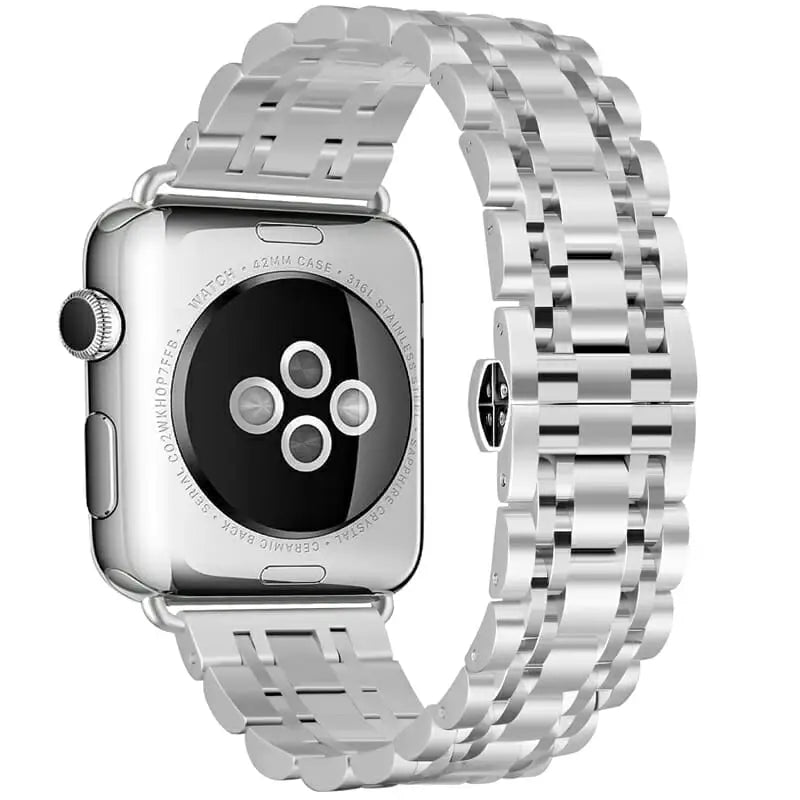 Apple Watch 42 / 44 / 45 mm Metalliranneke - Hopea/Hopea