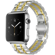 Apple Watch 42 / 44 / 45 mm Metalliranneke - Hopea/Kulta