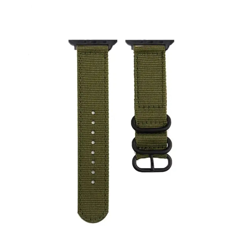 Apple Watch 42 / 44 / 45 mm Nato-ranneke - Vihreä