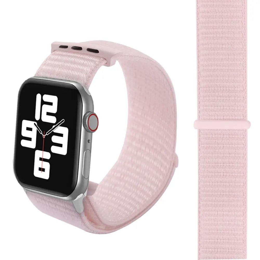 Apple Watch 42 / 44 / 45 mm Nylon ranneke - Helmiäis Valkoinen