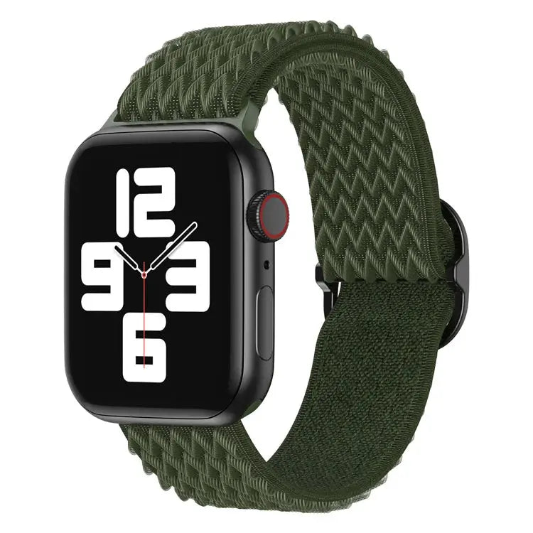 Apple Watch Joustava nailonranneke 42/44/45/49 mm - vihreä