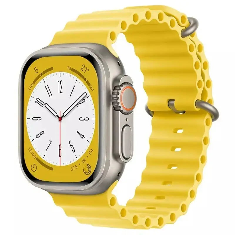 Apple Watch Ocean silikoniranneke 38/40/41 mm - Keltainen