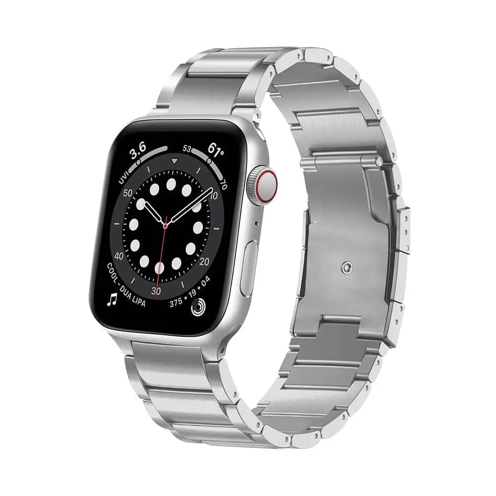 Apple Watch Titaaniranneke 42/44/45/49 mm - Hopea