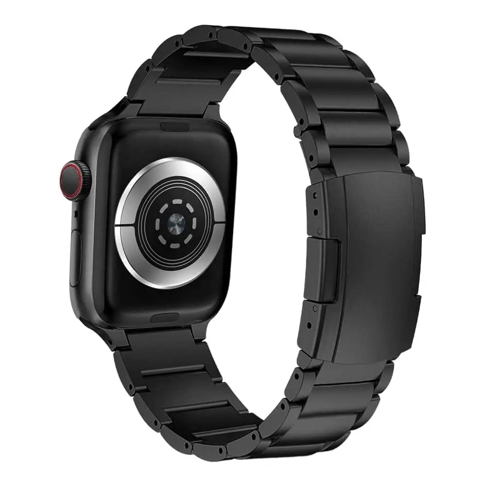 Apple Watch Titaaniranneke 42/44/45/49 mm - Musta