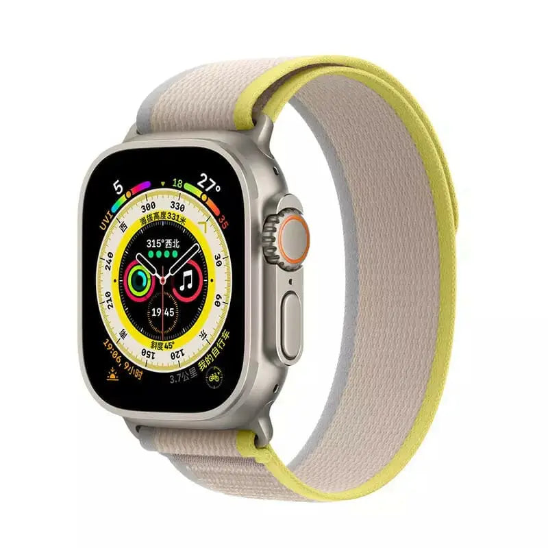Apple Watch Trail ranneke 38/40/41 mm - Keltainen-Beige