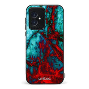 Honor 100 marmori suojakuoret - Blue Red Marble - Ei