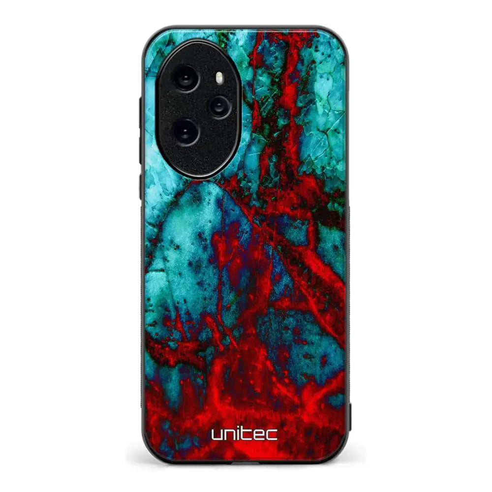 Honor 100 Pro marmori suojakuoret - Blue Red Marble - Ei