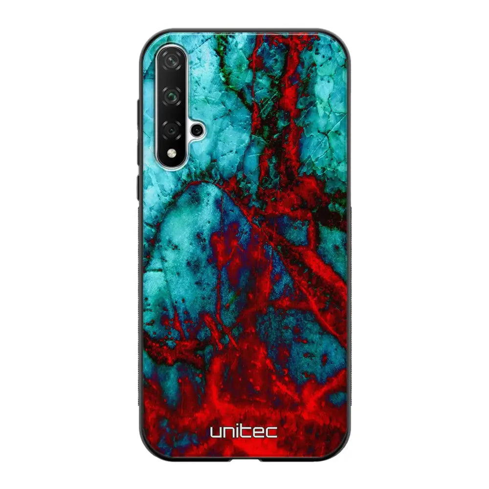 Honor 20 marmori suojakuoret - Blue Red Marble - Ei
