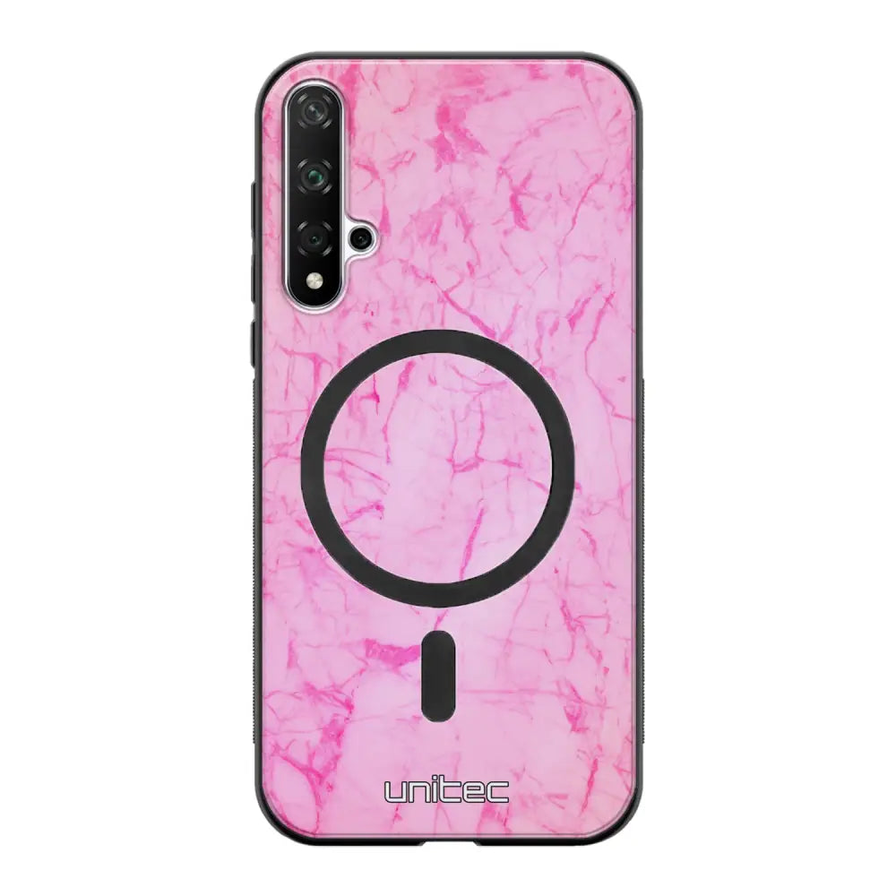 Honor 20 marmori suojakuoret - Light Pink Marble