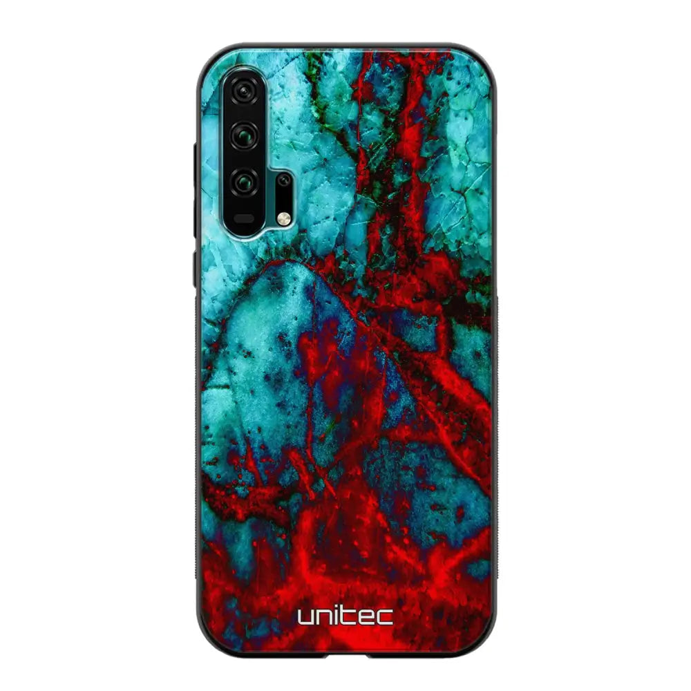 Honor 20 Pro marmori suojakuoret - Blue Red Marble - Ei