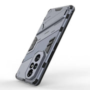 Rugged Pro Armor Suojakotelo Harmaa with geometric design and triple camera cutout
