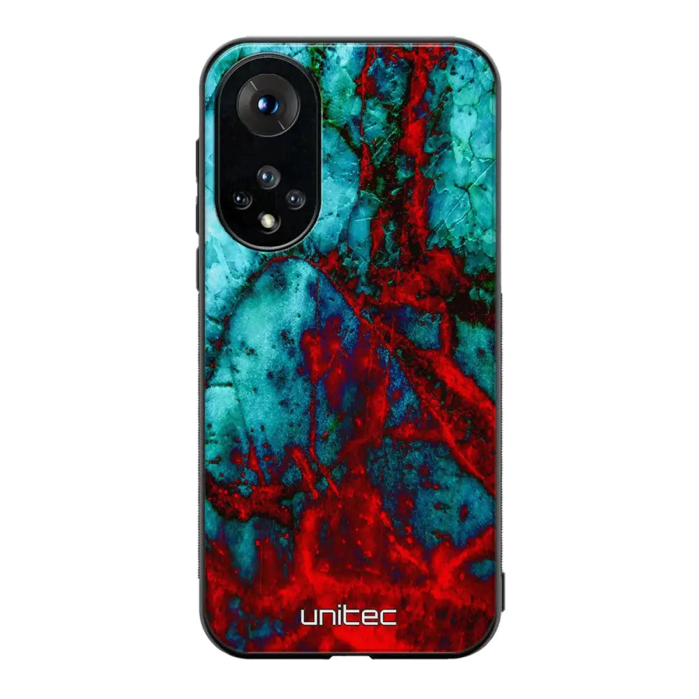 Honor 50 marmori suojakuoret - Blue Red Marble - Ei