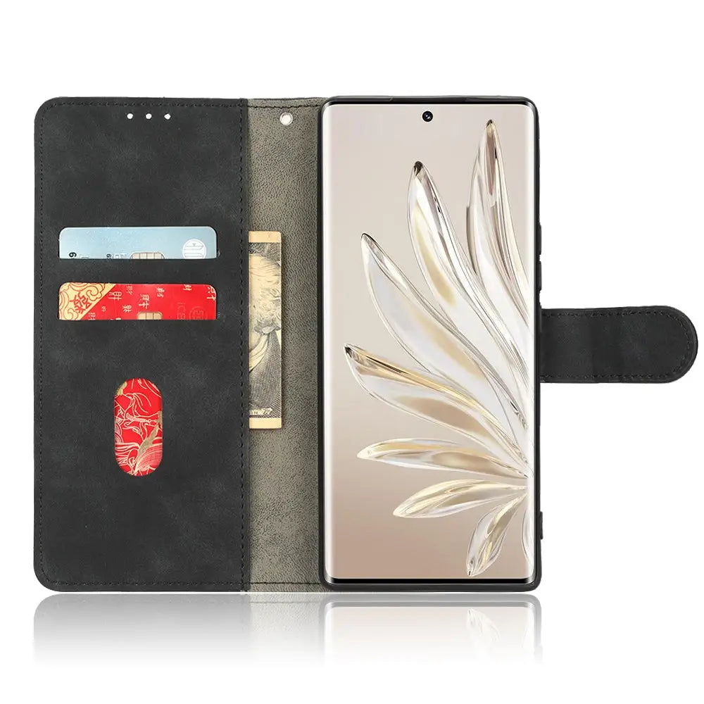 Honor 70 Lompakko Suojakuori - Musta