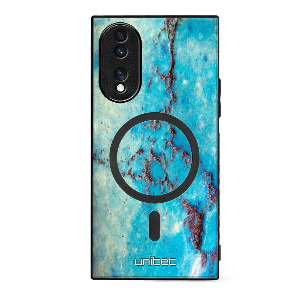 Honor 70 marmori suojakuoret - Turquoise Marble