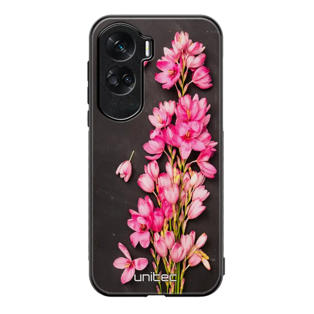 Honor 90 Lite kukka suojakuoret - Pink Flowers - Ei