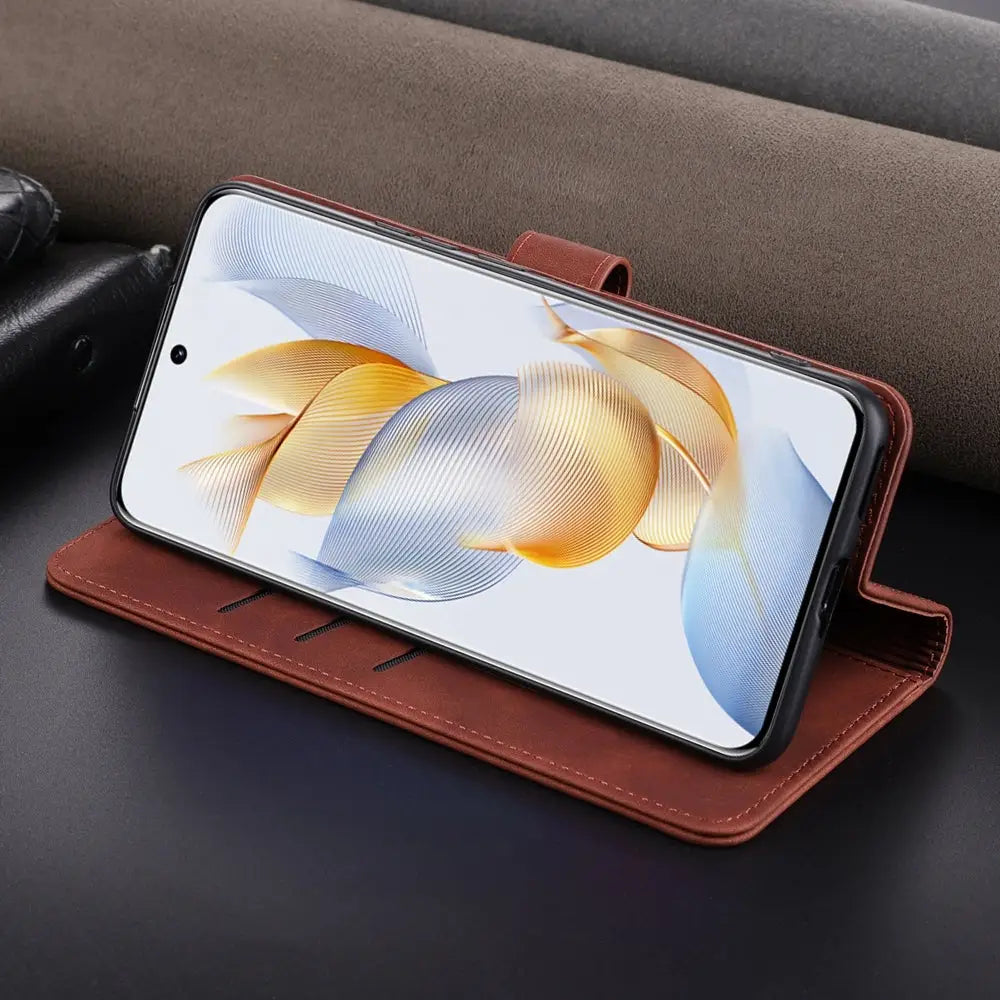 Honor 90 Lompakko Suojakotelo Ruusukulta