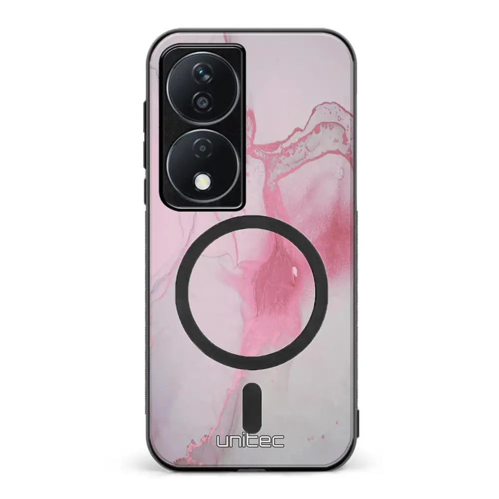 Honor 90 Smart marmori suojakuoret - Pink Pok Rie