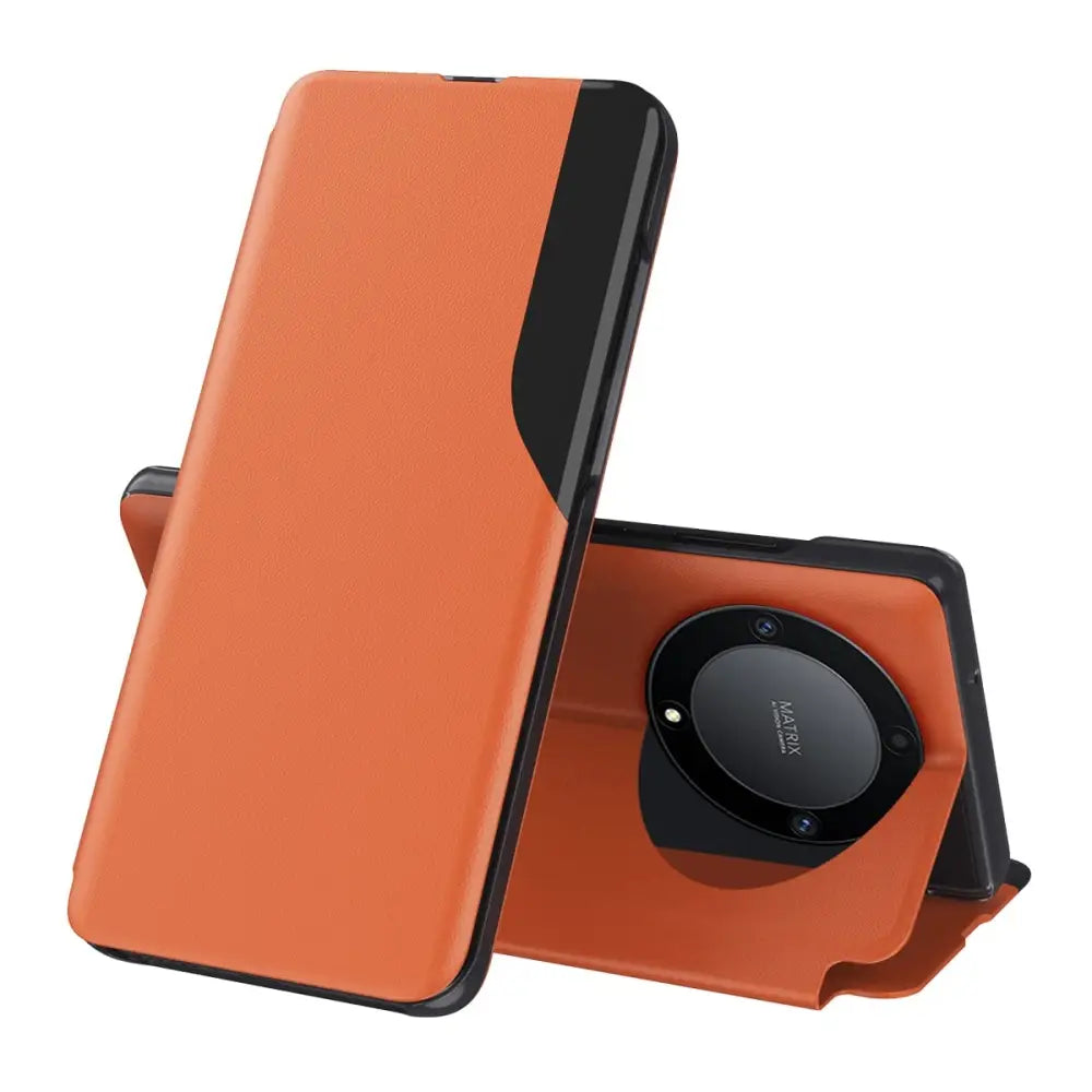 Honor Magic 5 Lite Flip suojakuori - Oranssi
