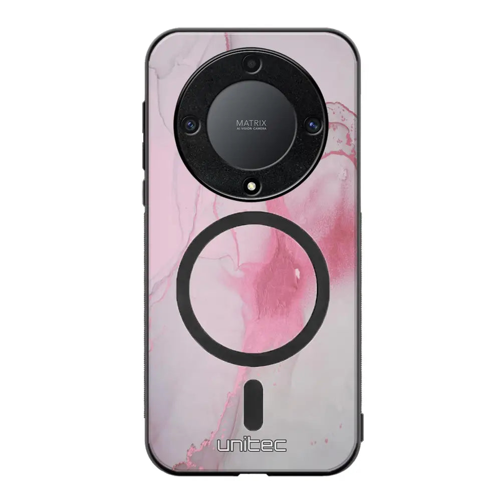 Honor Magic 5 Lite marmori suojakuoret - Pink Pok Rie