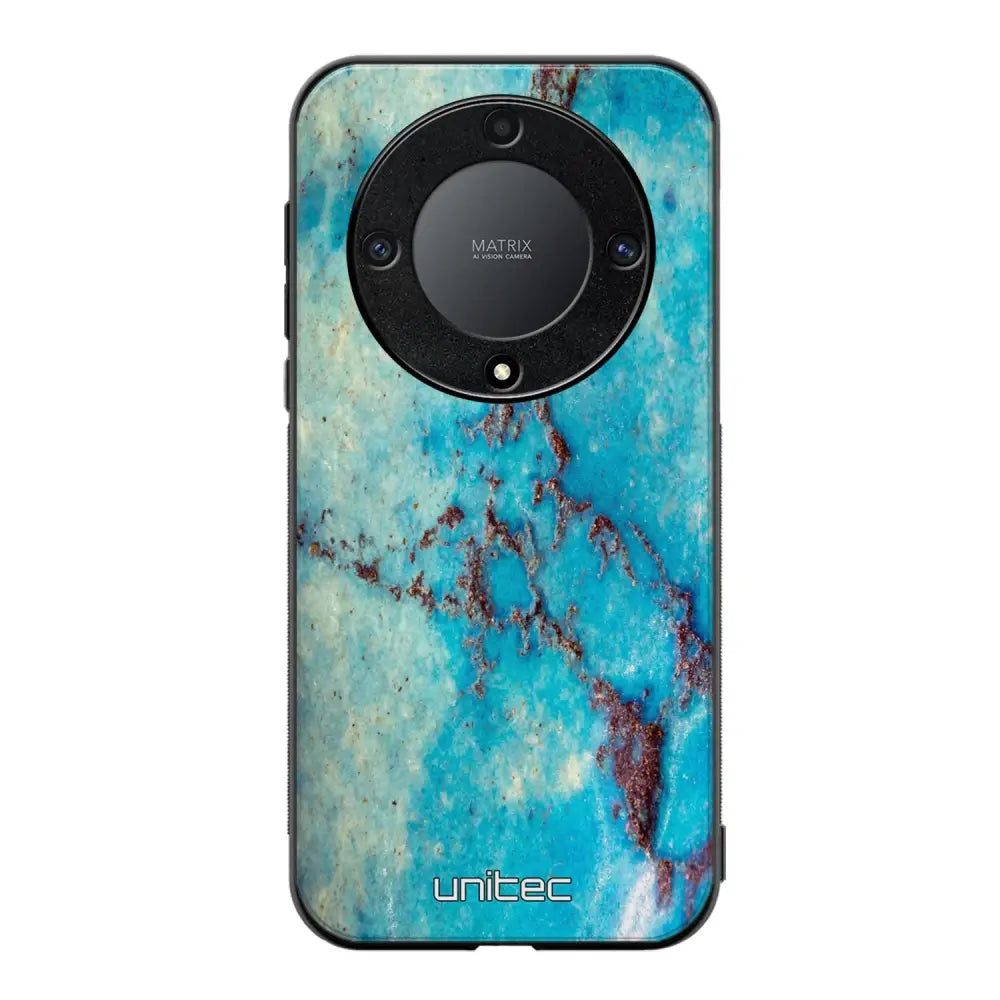 Honor Magic 5 Lite marmori suojakuoret - Turquoise Marble - Ei