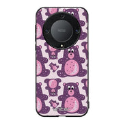 Honor Magic 5 Lite suojakuoret - Purple Teddy Bear - Ei