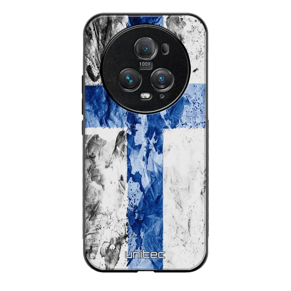 Honor Magic 5 Pro suojakuoret - Painted Finnish Flag - Ei
