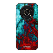 Honor Magic 6 Lite marmori suojakuoret - Blue Red Marble - Ei