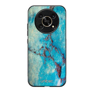 Honor Magic 6 Lite marmori suojakuoret - Turquoise Marble - Ei