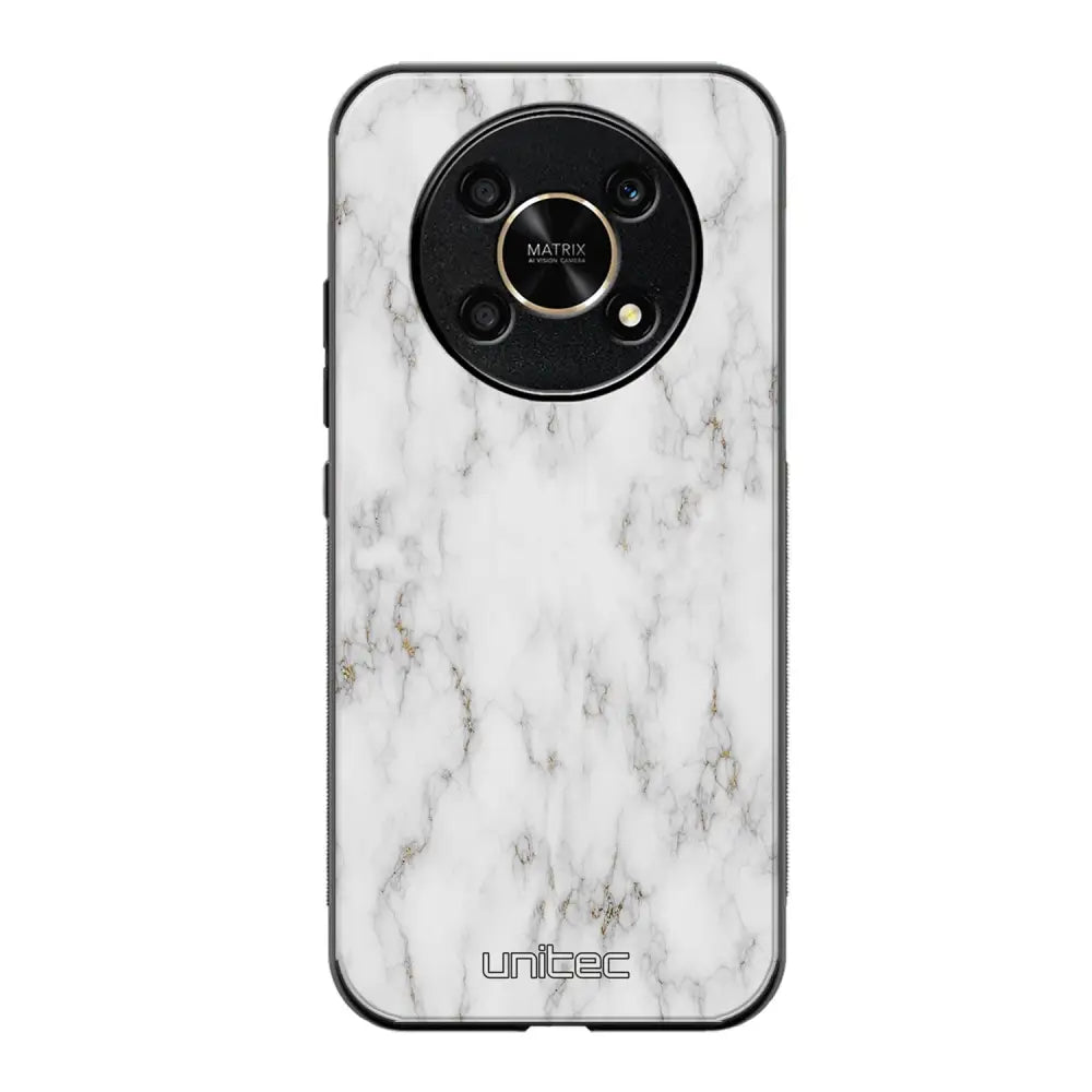 Honor Magic 6 Lite marmori suojakuoret - White Marble - Ei