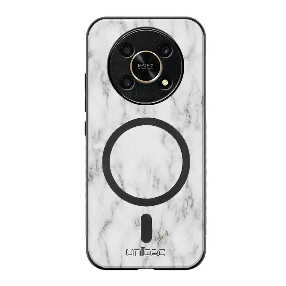 Honor Magic 6 Lite marmori suojakuoret - White Marble