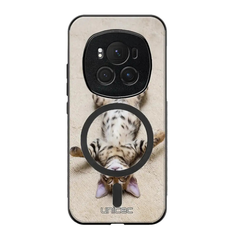 Honor Magic 6 Pro kissa suojakuoret - Relaxing Cat