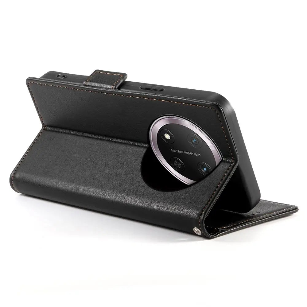 Honor Magic 7 Lite Lompakko Suojakuori - Musta