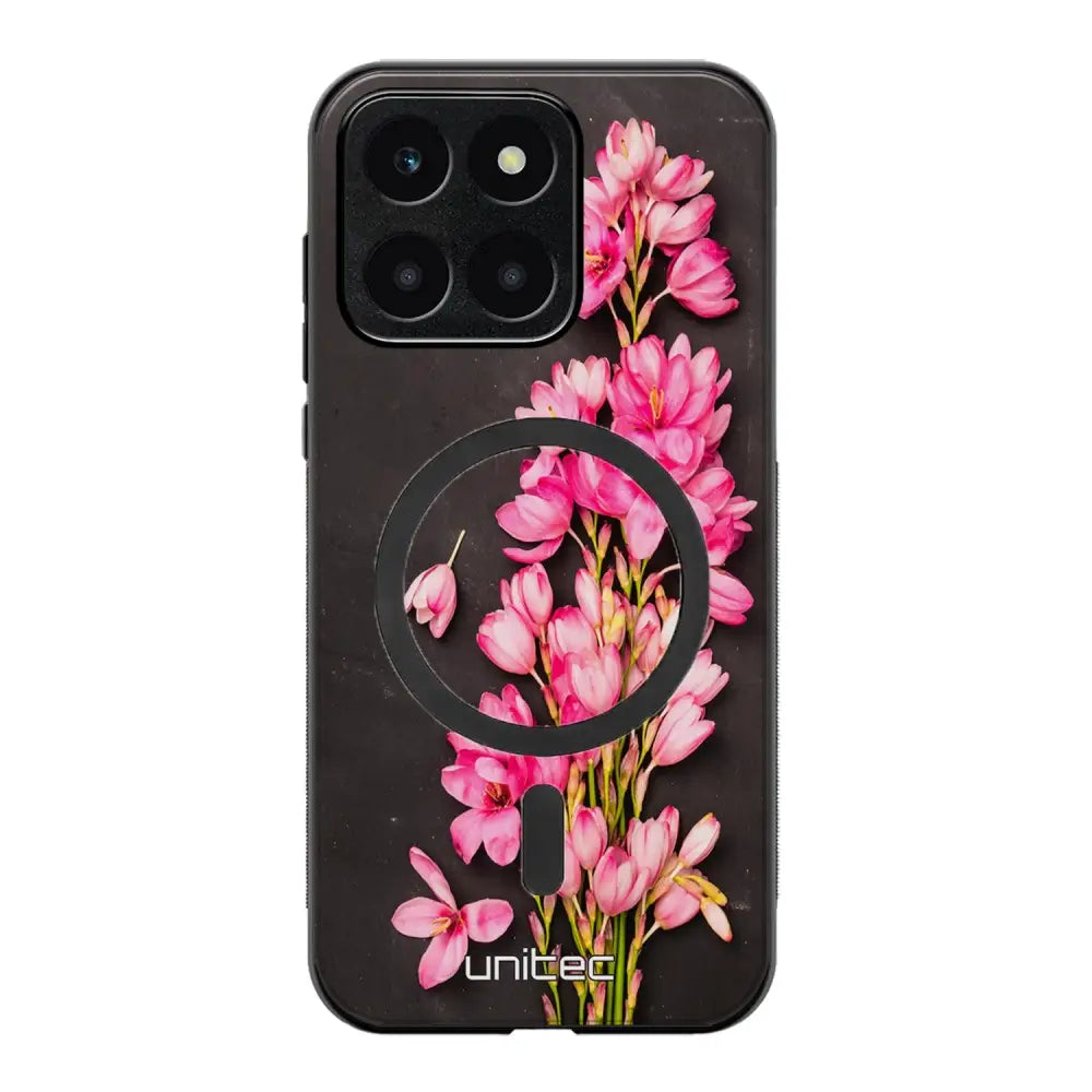 Honor X6a kukka suojakuoret - Pink Flowers