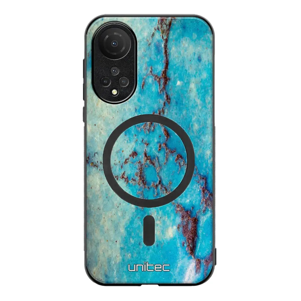 Honor X7 marmori suojakuoret - Turquoise Marble