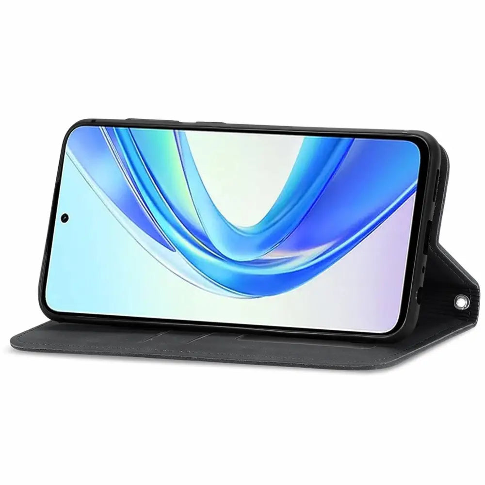 Honor X7b / 90 Smart 5G Unitec Lompakko Suojakotelo Musta