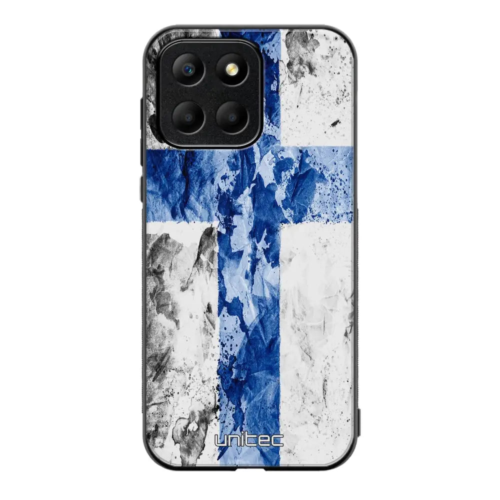 Honor X8 suojakuoret - Painted Finnish Flag - Ei
